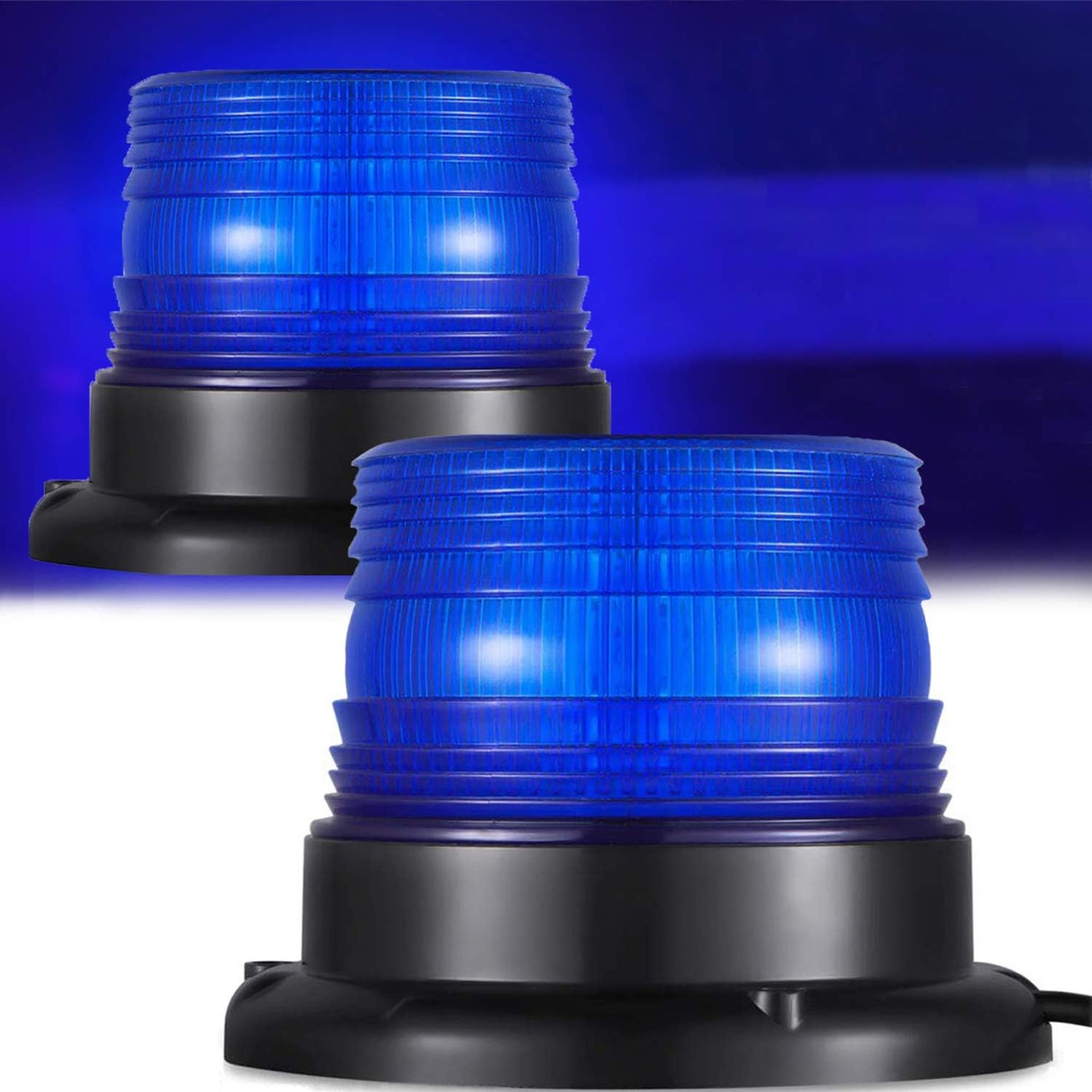 RRP £24.99 LED Warning Light 12V Strobe Beacon Flashing Lights Magnetic Emergency Blue Lights for