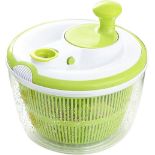 Jebblas 5L Salad Spinner, Household Fruit Dehydrator Drainer, Plastic, Large Capacity with Clear