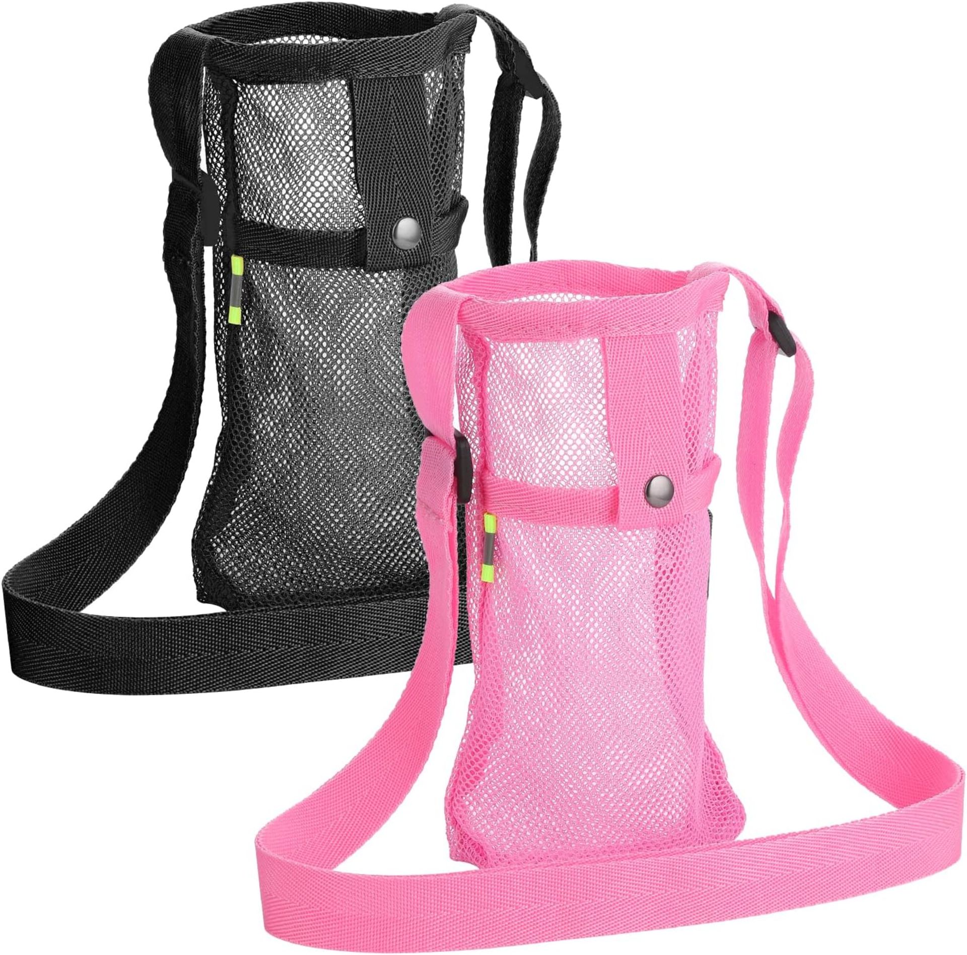 RRP £50 Lot of 10 x 2Pcs Water Bottle Sling Strap Summer Mesh Water Bottle Carrier Sleeve Carrying