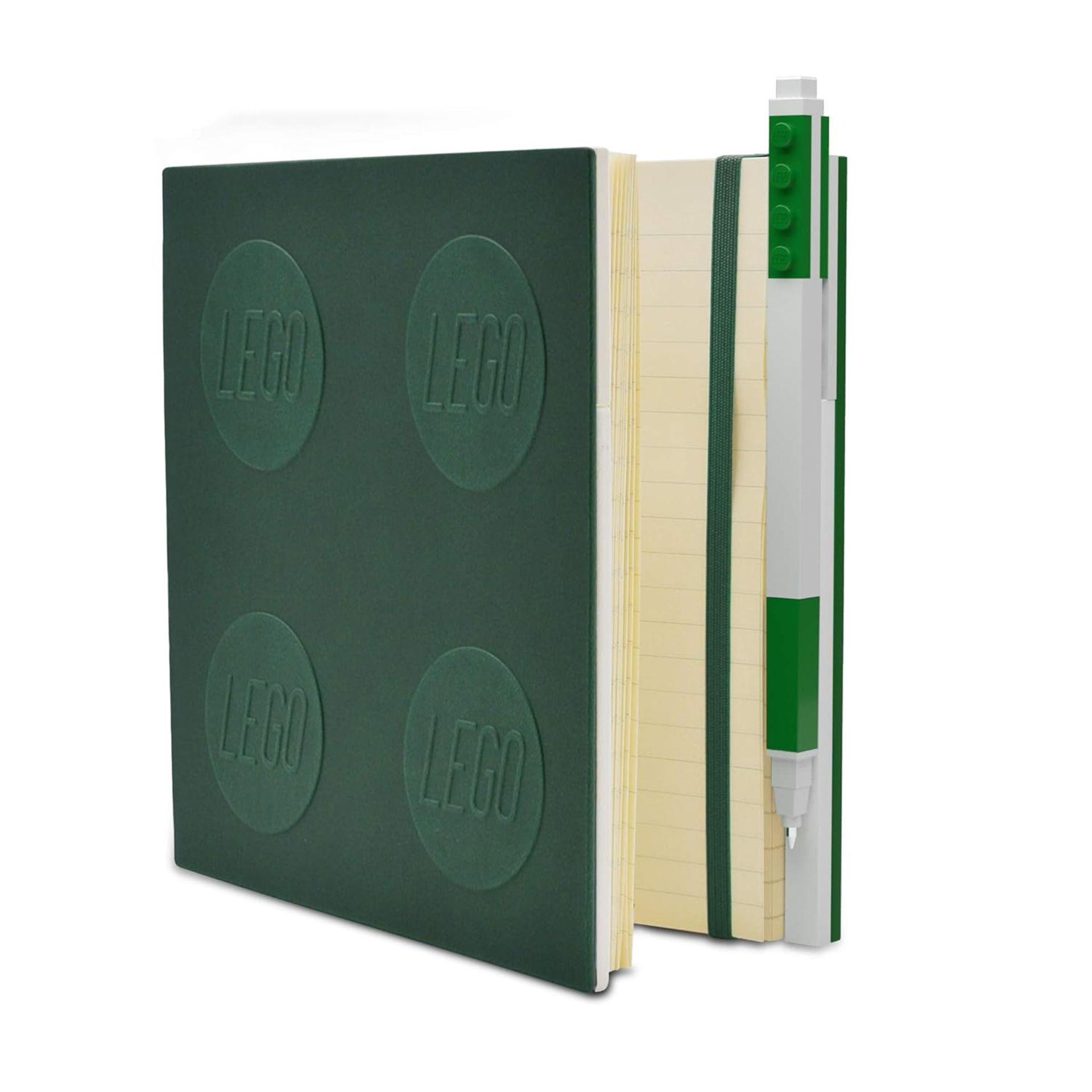 RRP £24.99 IQ LEGO Stationery Locking Notebook with Gel Pen - Green
