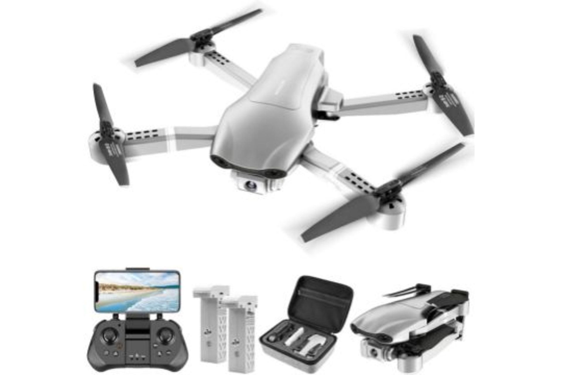 RRP £129 4DRC F3 GPS Drone for Adults with 4K Camera 5G FPV Live Video for Beginners, Foldable RC