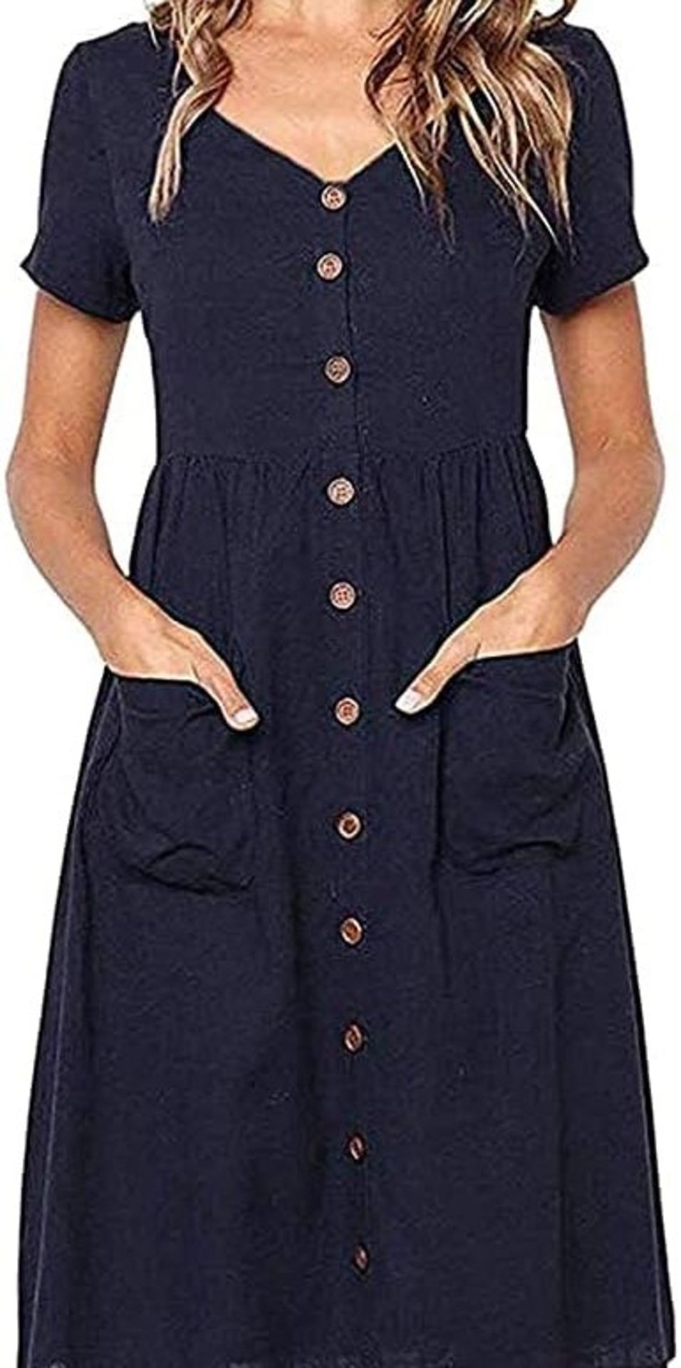 RRP £220 Set of 11 x Summer Dresses for Women Casual Midi Dress Short Sleeve - Image 2 of 4