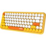RRP £24.99 Wireless Gaming Keyboard, Mini 84-key Compact Keyboard, 2.4GHz Wireless Bluetooth