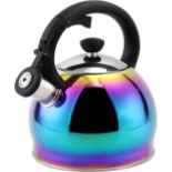 RRP £25.99 SHANGZHER 304 Stainless Steel Coffee Tea Kettles Whistling Kettle for Gas Hob Induction