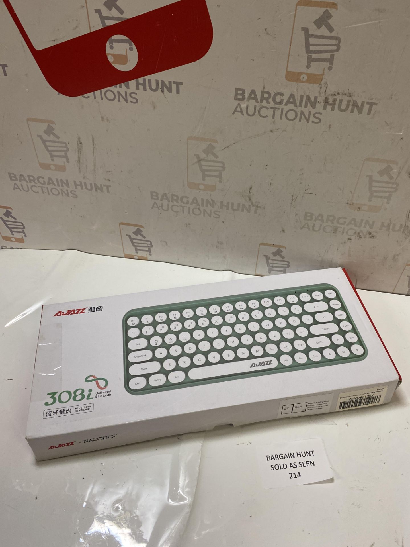 RRP £24.99 Wireless Gaming Keyboard, Mini 84-key Compact Keyboard, 2.4GHz Wireless Bluetooth - Image 2 of 2
