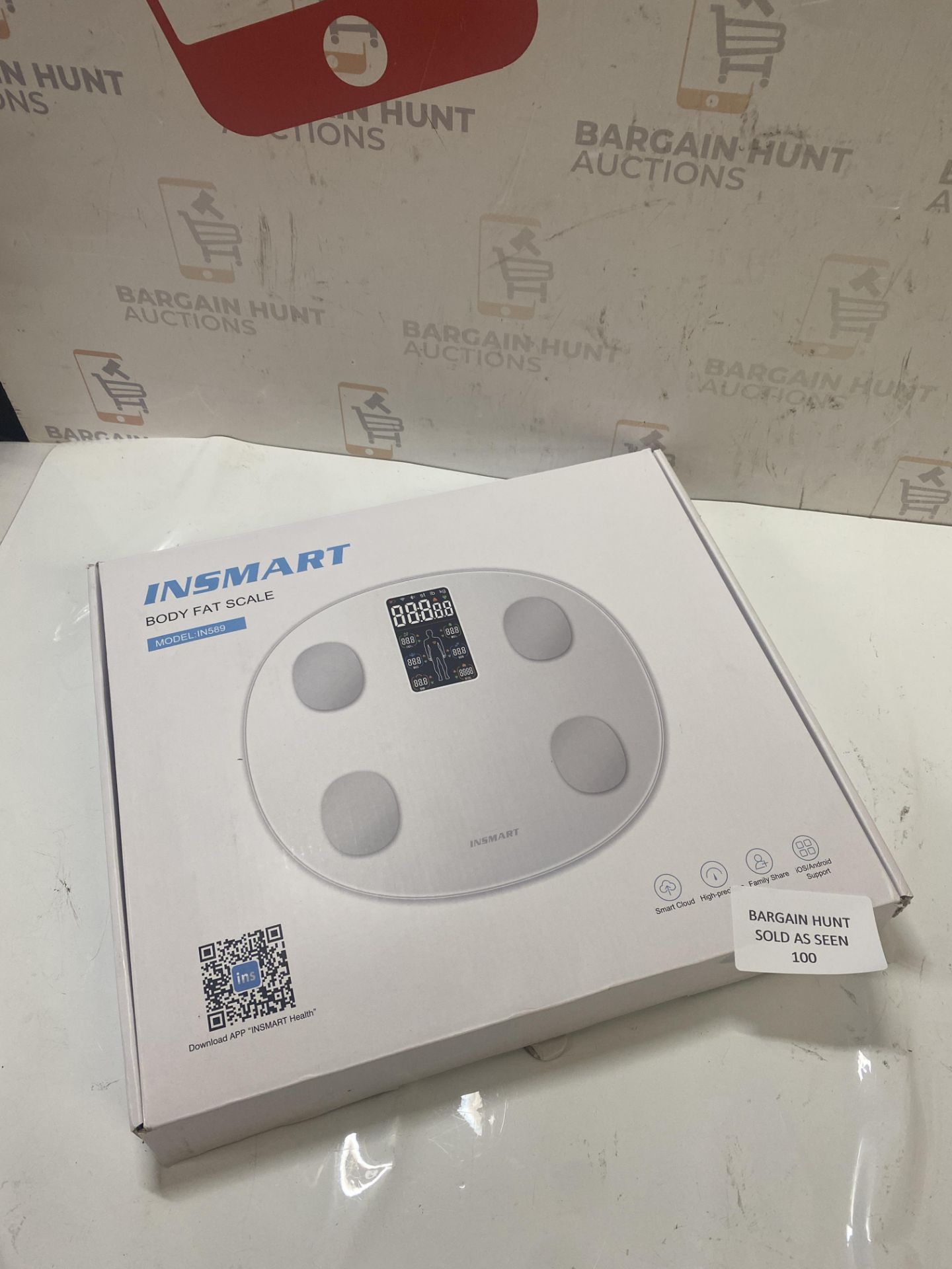 RRP £34.99 INSMART Updated Weighing Scale, Bluetooth Digital Smart Scale with Heart Rate, Heart - Image 2 of 2