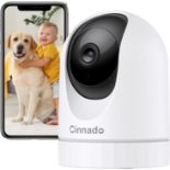 Cinnado WiFi Security Camera Indoor - 2K Pet Dog Cameras House Security with APP for Baby Monitor