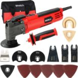 RRP £54.99 SHALL Oscillating Tool, 500W Oscillating Multitool Kit with 5° Oscillation Angle, Quick