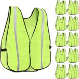 RRP £144 Lot of 8 x KAYGO Hi Vis Vests 10 Pack,Hi viz Vest, Reflective High Visibility Safety