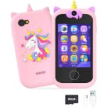 RRP £455 Set of 13 x Lenudar Kids Touchscreen Toy Phone with Dual Cameras,Birthday Unicorns Gifts