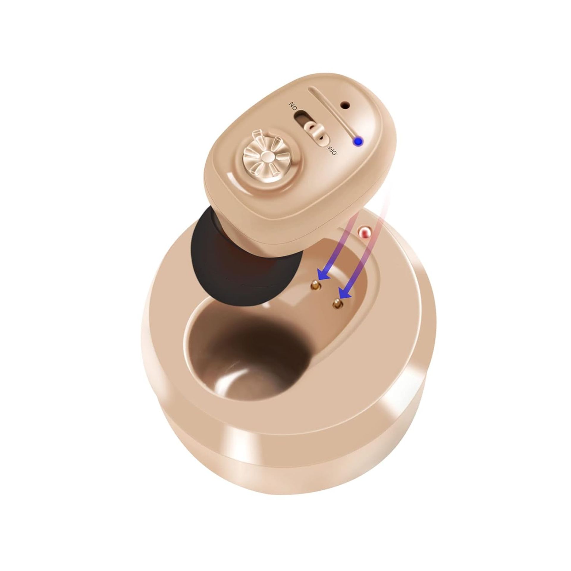 RRP £49.99 Britzgo Hearing Amplifier with Fashion Bluetooth Appearance Rechargable Single Sound