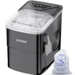 Ice Maker Machine Countertop Ice Machine, Self-Cleaning Ice Maker (lid slightly damaged, see image)