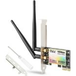 RRP £45 Set of 3 x Ubit WiFi Card, AC 1200Mbps Wireless WiFi PCIe Network Card 5GHz/2.4GHz Dual Band