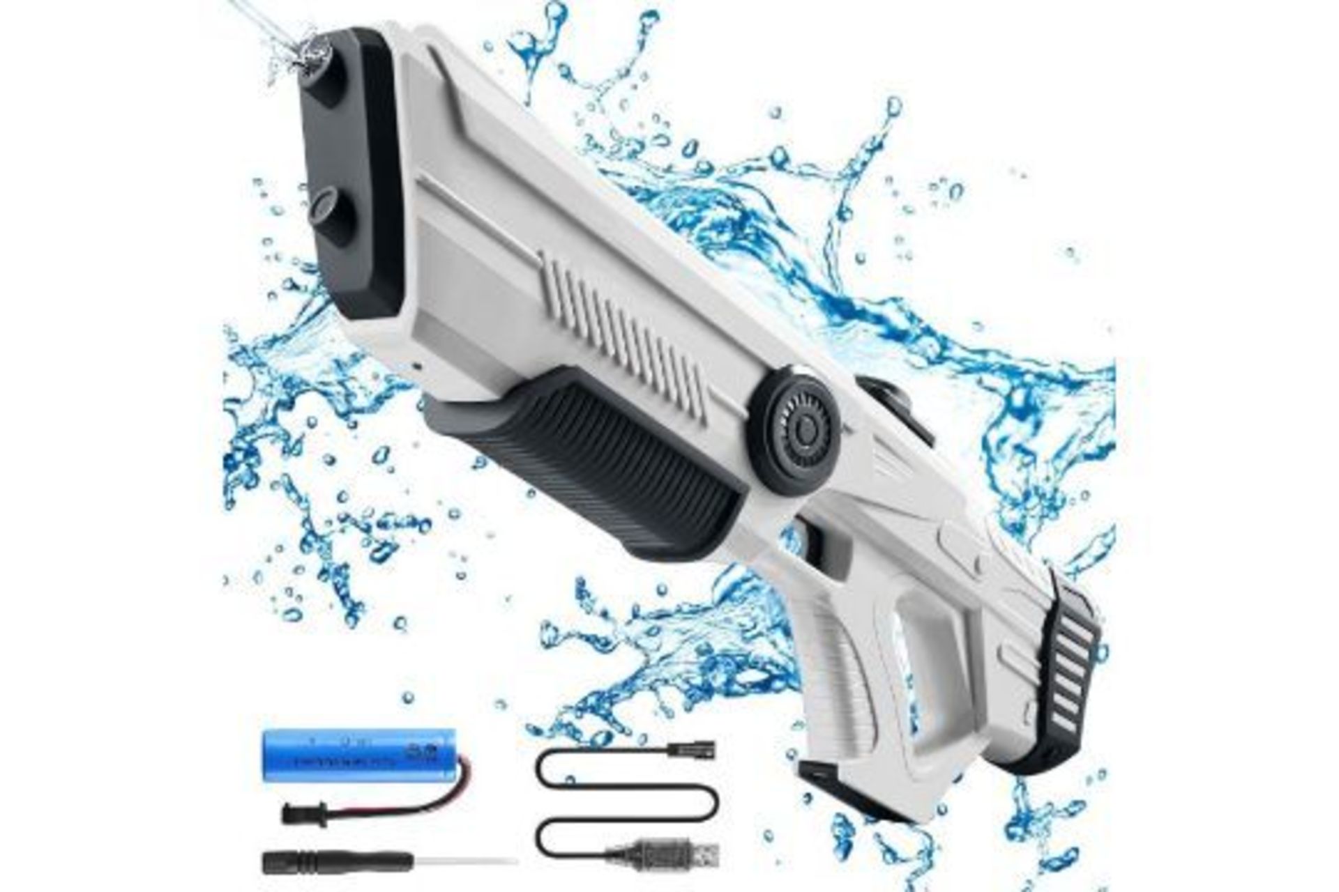 RRP £23.99 Electric Water Gun, One-Button Automatic Water Pistol for Kids Adults, 20-32FT Range