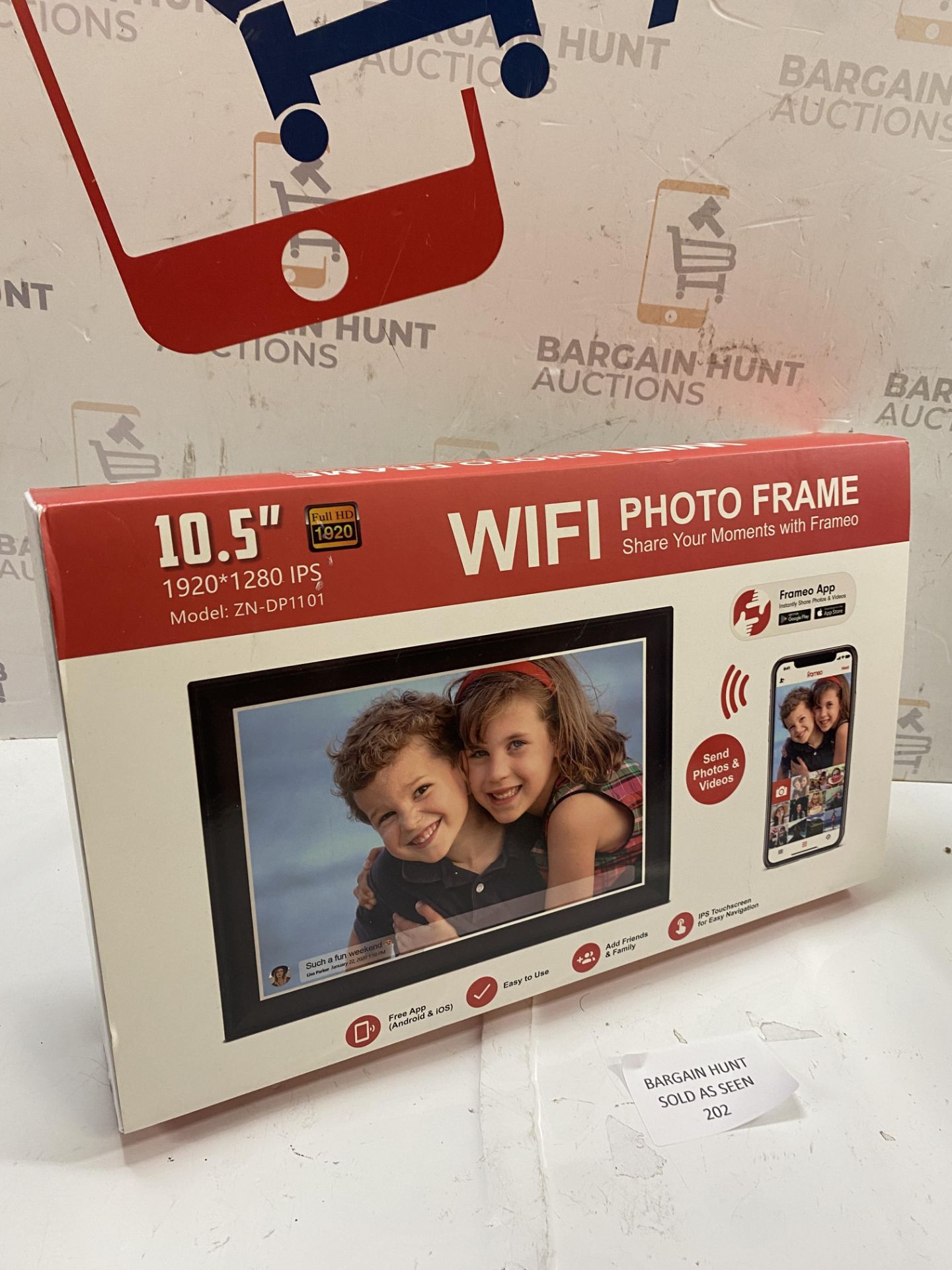 RRP £79.99 Wifi Digital Photo Frame, 10.5‘’ Digital Picture Frame with 1920 x 1280 IPS FHD - Image 2 of 2