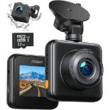 iZEEKER Dash Cam Front and Rear 1080P Full HD Car Camera Dashboard, Dual Dashcam for cars 170°