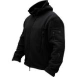 RRP £46.99 TACVASEN Windproof Men's Military Fleece Combat Jacket Tactical Hoodie, Large