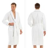 RRP £32.99 English Home Bathrobe 100% Turkish Cotton Terry Towelling Dressing Gown, Unisex