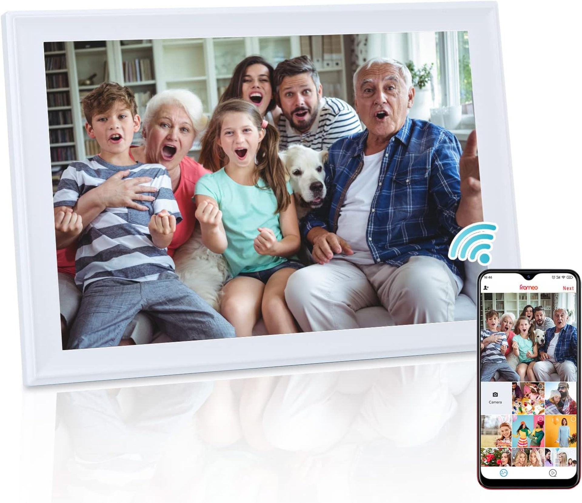 RRP £79.99 Wifi Digital Photo Frame, 10.5‘’ Digital Picture Frame with 1920 x 1280 IPS FHD