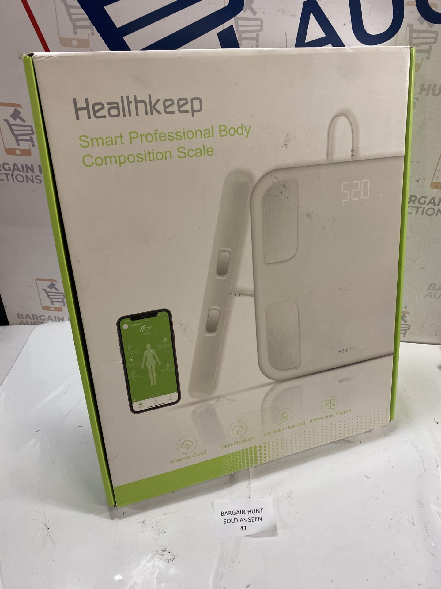 RRP £34.99 Healthkeep Body Fat Scale Bluetooth, Digital Body Weight Scales Weighing Scale Smart