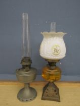 2 Vintage oil lamps