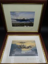 Robin Smith signed prints of Avro Lancaster MK3 31x25cm