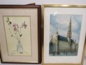 2 signed watercolours