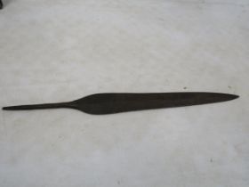 Giant Zulu Shaka period? spear head. L67cm approx - Please note we are unable to offer postage in