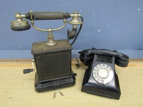 2 Vintage telephones