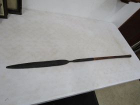 Zulu Iklwa stabbing spear. L105cm approx - please note we are unable to offer postage on this lot
