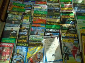A collection of approx 117 mostly Norwich City programmes  1980's - 2000's