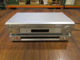 Sony DVD player and VHS player (no remotes)