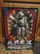 A.P.E.X 1994 framed and glazed movie poster 43cm x 60cm approx