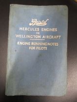 1944 Hercules Engines pilots running notes booklet