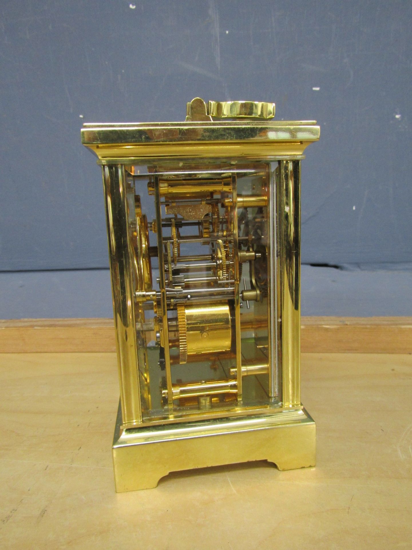 Angelus brass carriage clock - Image 5 of 5