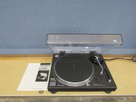 Technics Quartz SL-1210 MK2 direct drive turntable system with manual from a house clearance