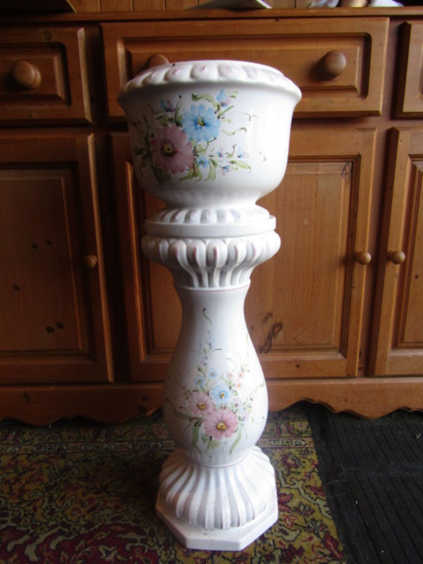 Ceramic Jardinière with stand