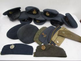 A collection of military hats
