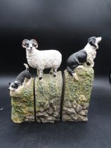 Sheep dog and Ram 3 sectional figurine