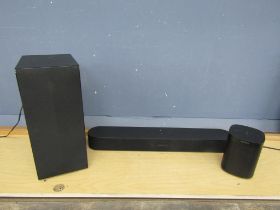 Sonos One speaker, Sonos Beam soundbar and LG wireless subwoofer, all from a house clearance