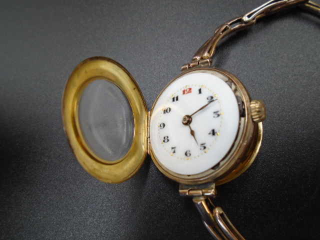 A vintage Rolex 9ct rose gold ladies coctail watch, with expanding band strap (9ct gold strap). - Image 3 of 9