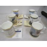 Royal Doulton commemorative tankards - Gulf war, Falklands, El Alamein,  Nelsons Victorys and Battle