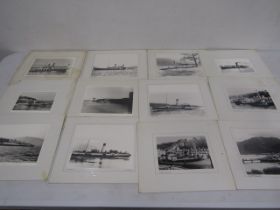 Steamship mounted photo's