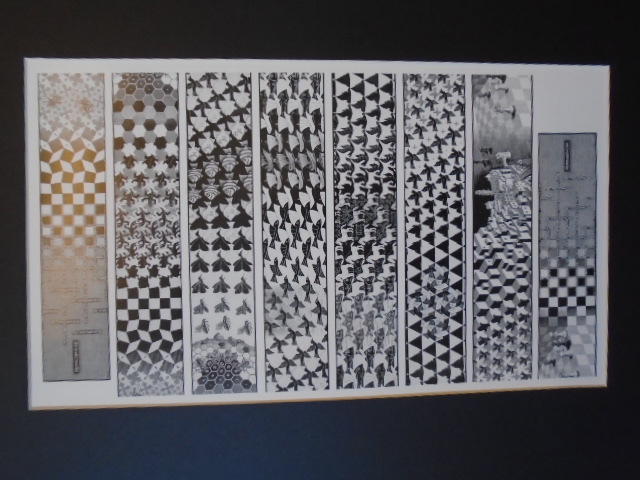 After MC Escher lithograph of Metamorphosis, 40cm x 50cm incl mount - Image 4 of 4