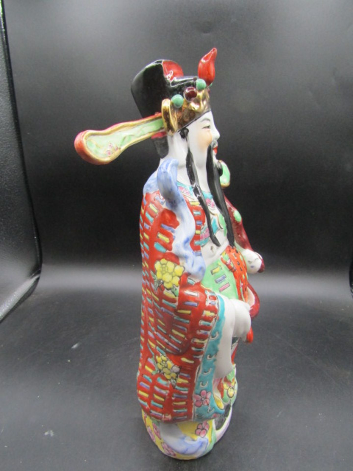 Vintage Chinese wise man 36cmH - Image 2 of 4
