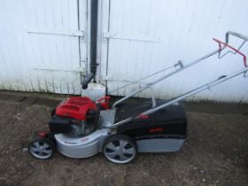 Alko pro 140 self propelled petrol lawn mower with grass box