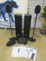 Kef home theatre  3000 series- subwoofer, satellite centre speaker, 2 tall speakers and 2 standing