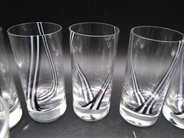 Caithness Crystal set 6 tumblers, 6 stemmed glasses 9one chipped and one smaller than others) - Image 2 of 5