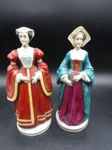 2 German figures Anne of Cleves and Jane Seymour