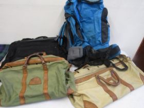 vintage bags,a rucksack and a Next suit bag